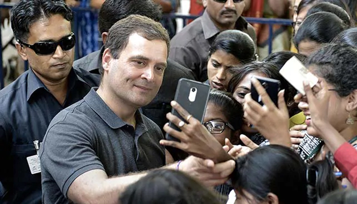 rahul gandhi conference student