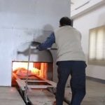 dead body burning machine