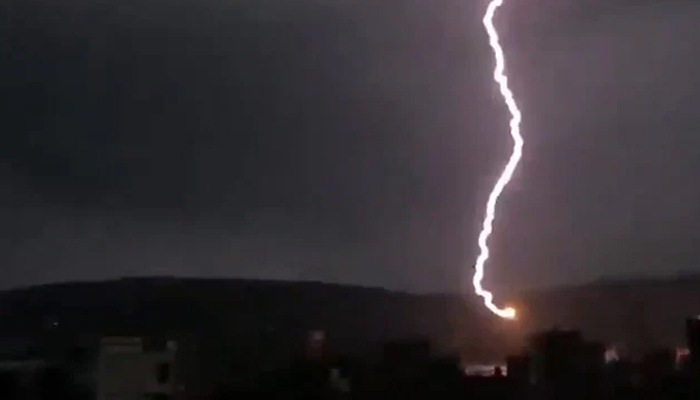 lightning strikes