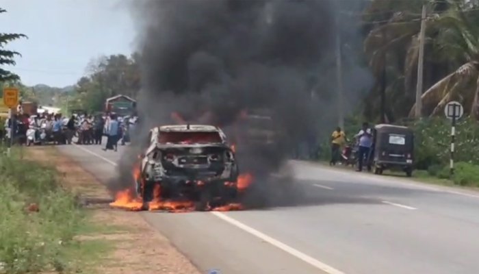 car fire accident
