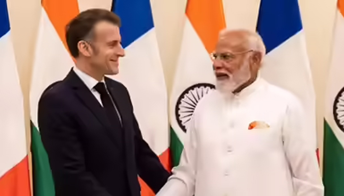 pm modi hosts macron