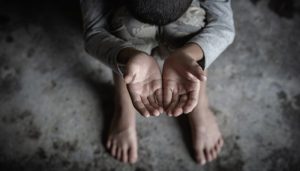 child begging